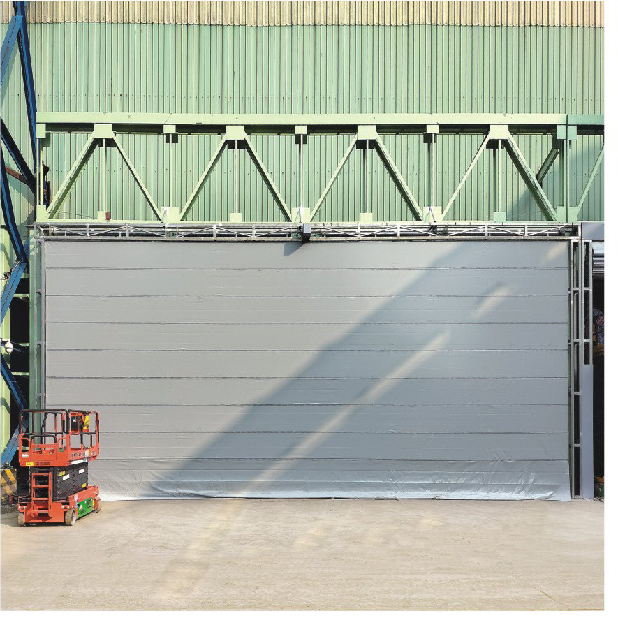 Vertical-Lifting Fabric Doors — application photo