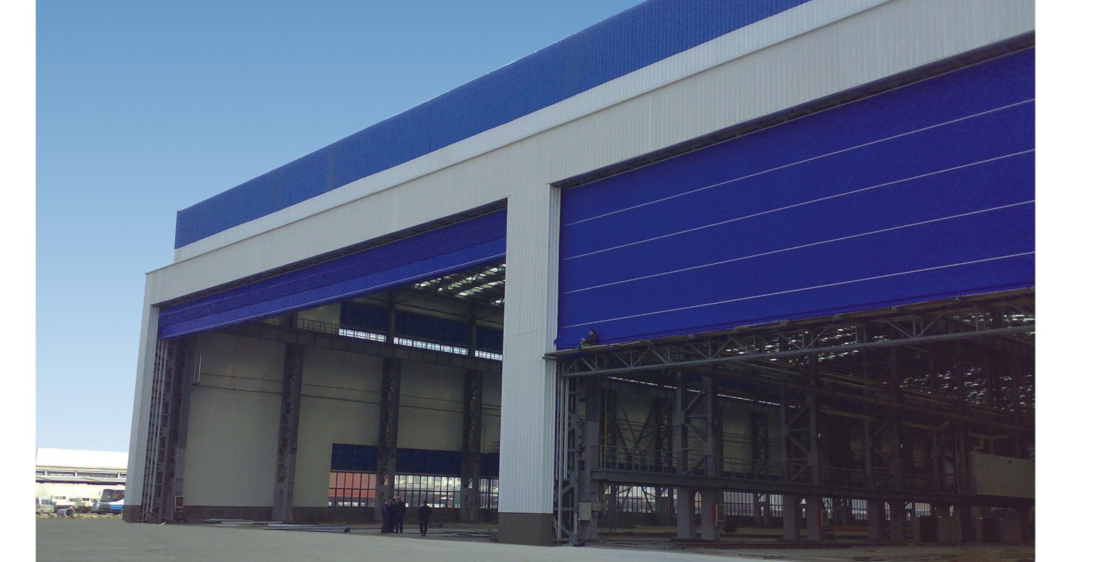 Vertical-Lifting Fabric Doors